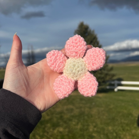 3/$20 Hand Crocheted Springtime Daisy Flower Keychain! - Picture 13 of 17